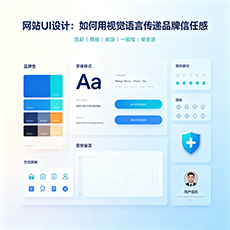 巴中建站-网站UI设计：如何用视觉语言传递品牌信任感